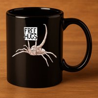 Free Hugs Alien 11oz C Handle Ceramic Mug