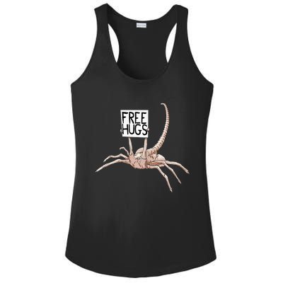 Free Hugs Alien Ladies PosiCharge Competitor Racerback Tank