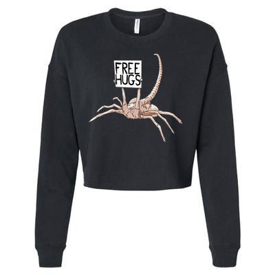 Free Hugs Alien Cropped Pullover Crew