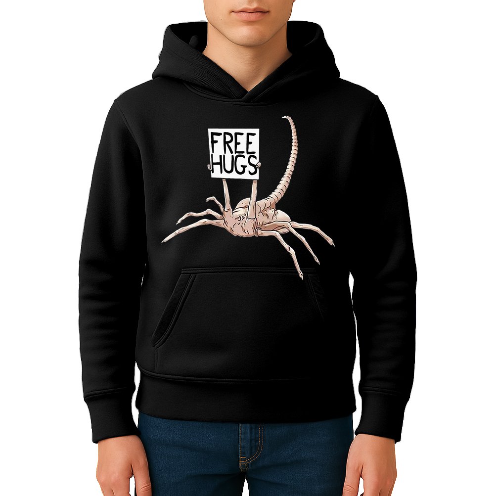 Free Hugs Alien Kids Hoodie
