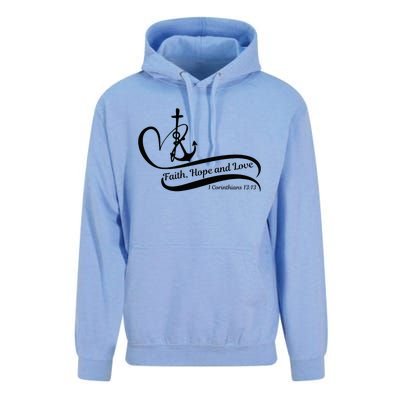 Faith Hope And Love Unisex Surf Hoodie