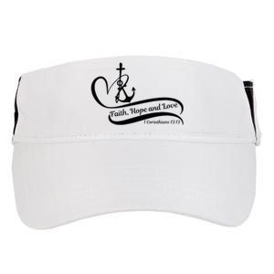 Faith Hope And Love Adult Drive Performance Visor