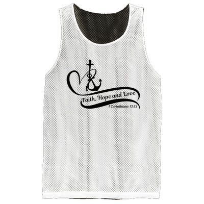 Faith Hope And Love Mesh Reversible Basketball Jersey Tank