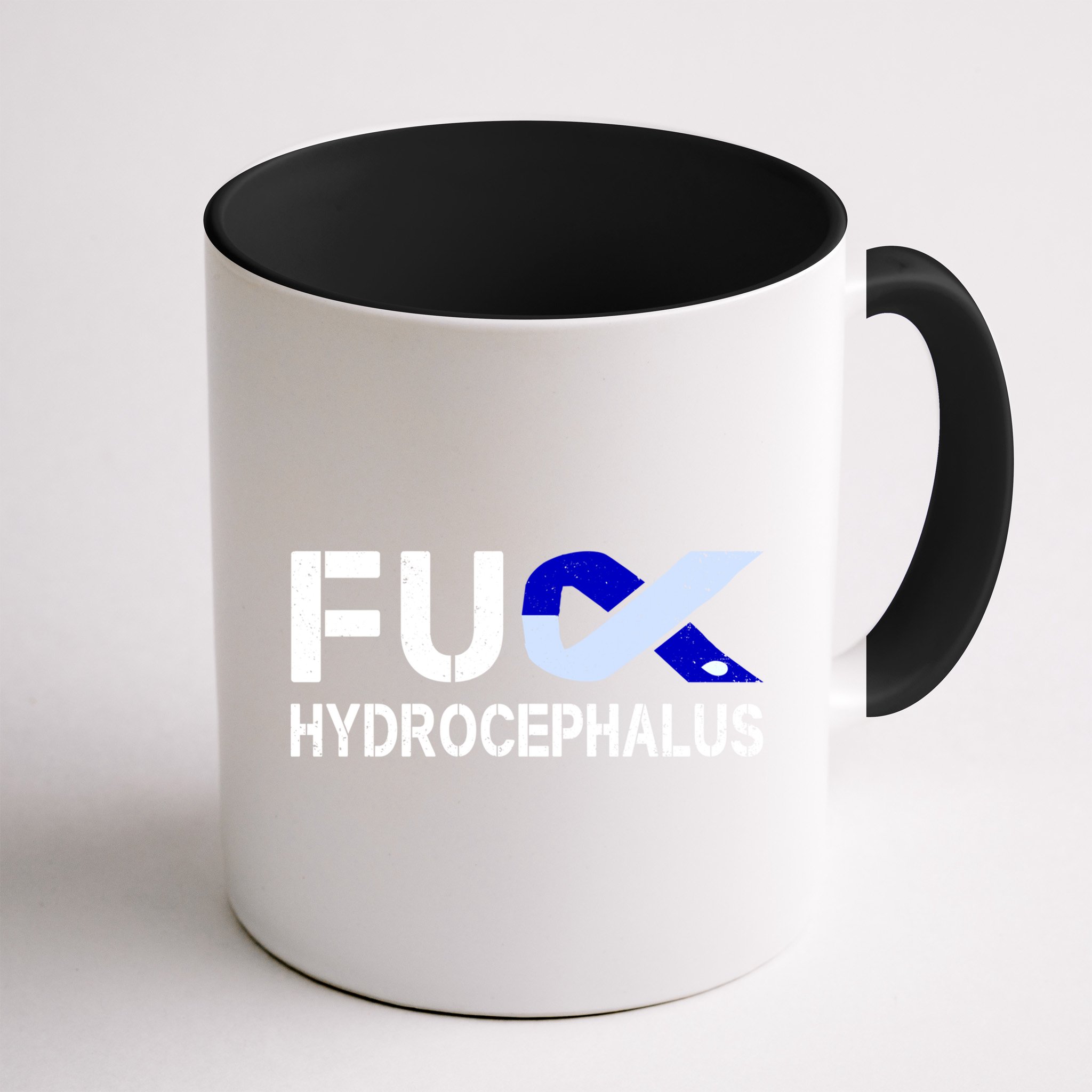 Fuck Hydrocephalus Awareness Month Ribbon Warrior Fighter Cool Gift Mug