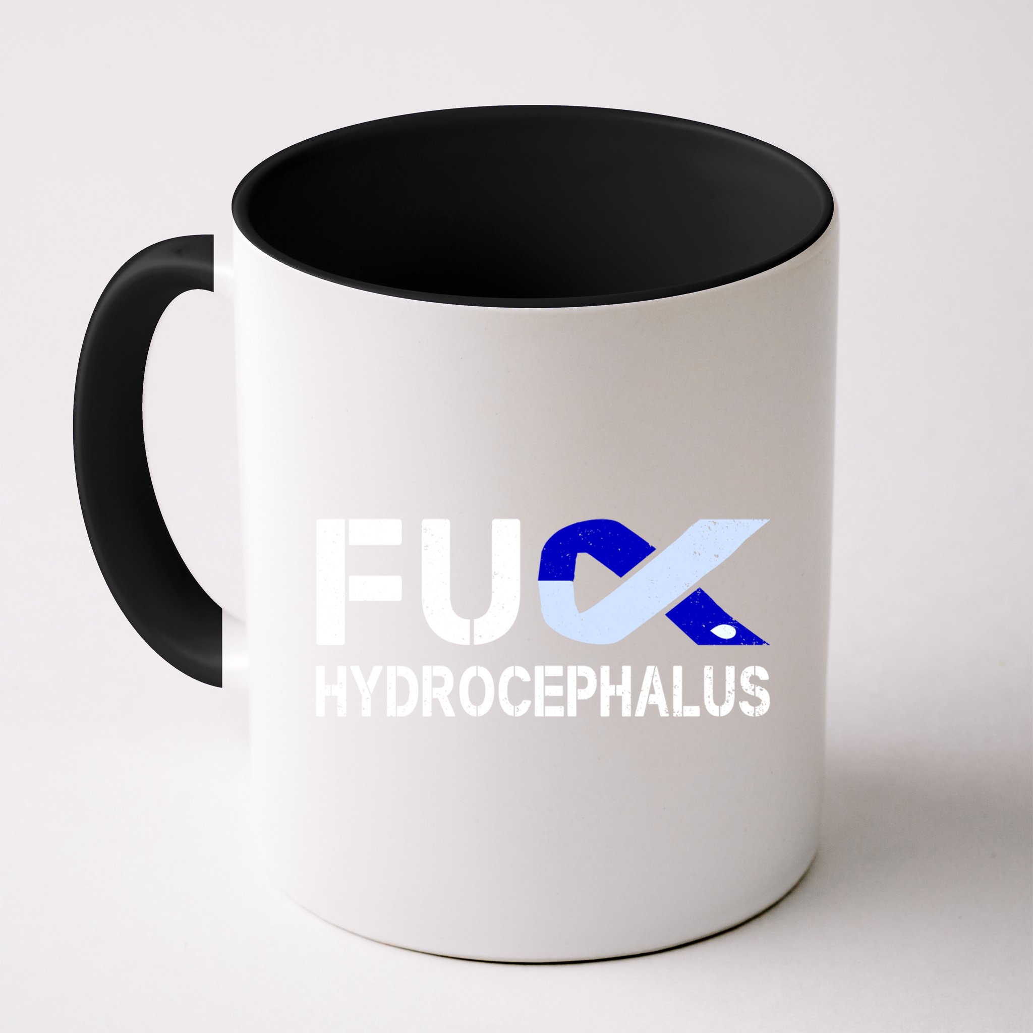 Fuck Hydrocephalus Awareness Month Ribbon Warrior Fighter Cool Gift Mug