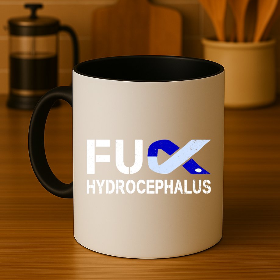 Fuck Hydrocephalus Awareness Month Ribbon Warrior Fighter Cool Gift Mug