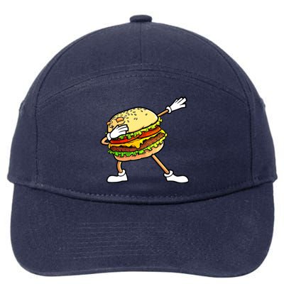 Funny Hamburger Art Women Cheeseburger Lover 7-Panel Snapback Hat