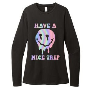 Funny Have A Nice Trip LSD MDMA Psychedelic Drug Womens CVC Long Sleeve Shirt