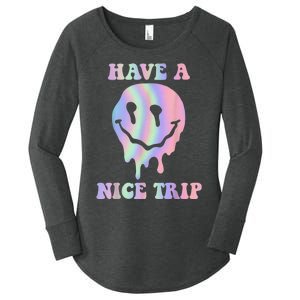 Funny Have A Nice Trip LSD MDMA Psychedelic Drug Women's Perfect Tri Tunic Long Sleeve Shirt