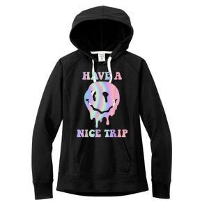 Funny Have A Nice Trip LSD MDMA Psychedelic Drug Women's Fleece Hoodie