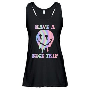 Funny Have A Nice Trip LSD MDMA Psychedelic Drug Ladies Essential Flowy Tank