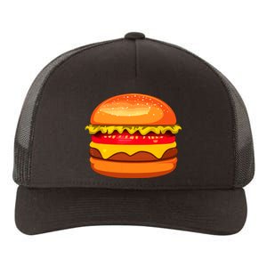 Funny Hamburger Art Cheeseburger Lover For Yupoong Adult 5-Panel Trucker Hat