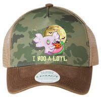Funny Halloween Axolotl Ghost I Boo A Lotl Legacy Tie Dye Trucker Hat