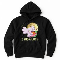 Funny Halloween Axolotl Ghost I Boo A Lotl Hoodie