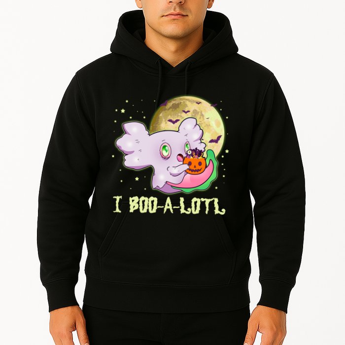 Funny Halloween Axolotl Ghost I Boo A Lotl Hoodie