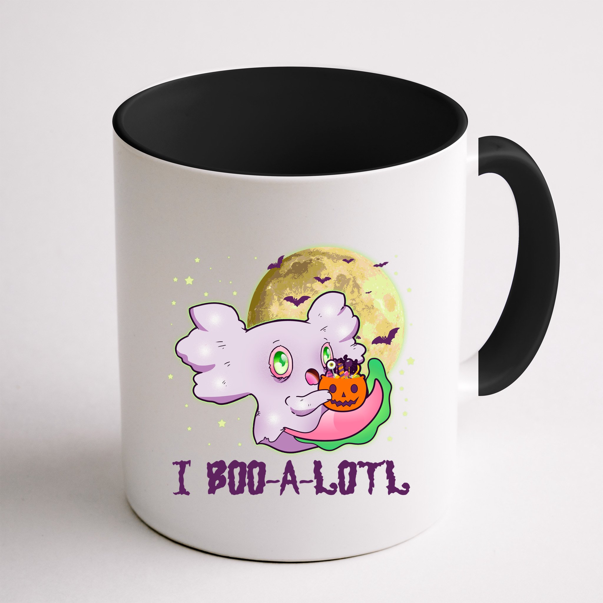 Funny Halloween Axolotl Ghost I Boo A Lotl Mug