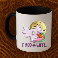 Funny Halloween Axolotl Ghost I Boo A Lotl Mug