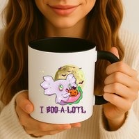 Funny Halloween Axolotl Ghost I Boo A Lotl Mug