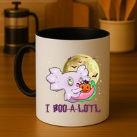 Funny Halloween Axolotl Ghost I Boo A Lotl Mug