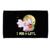 Funny Halloween Axolotl Ghost I Boo A Lotl Microfiber Hand Towel