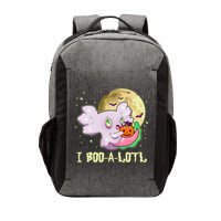 Funny Halloween Axolotl Ghost I Boo A Lotl Vector Backpack