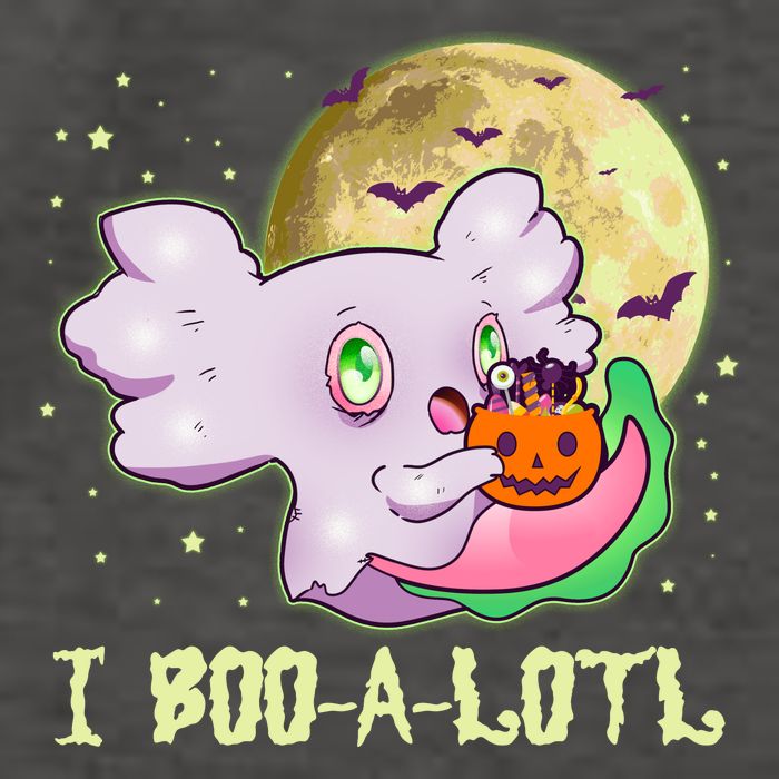 Funny Halloween Axolotl Ghost I Boo A Lotl Vector Backpack