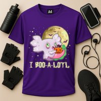Funny Halloween Axolotl Ghost I Boo A Lotl Performance Shirt
