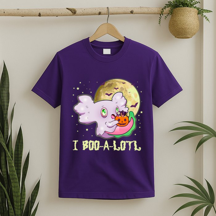 Funny Halloween Axolotl Ghost I Boo A Lotl T-Shirt