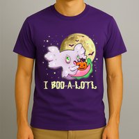 Funny Halloween Axolotl Ghost I Boo A Lotl T-Shirt