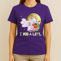 Funny Halloween Axolotl Ghost I Boo A Lotl T-Shirt