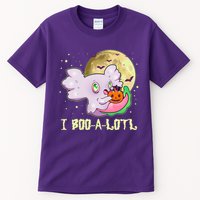 Funny Halloween Axolotl Ghost I Boo A Lotl Tall T-Shirt