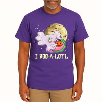 Funny Halloween Axolotl Ghost I Boo A Lotl Tall T-Shirt