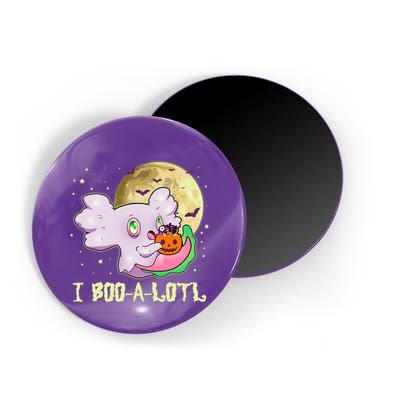Funny Halloween Axolotl Ghost I Boo A Lotl Magnet