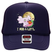 Funny Halloween Axolotl Ghost I Boo A Lotl Hat