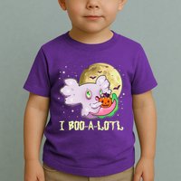 Funny Halloween Axolotl Ghost I Boo A Lotl Toddler T-Shirt