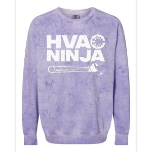 Funny Hvac Art Air Condition Lover Hvac Technician Colorblast Crewneck Sweatshirt