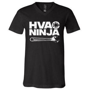 Funny Hvac Art Air Condition Lover Hvac Technician V-Neck T-Shirt