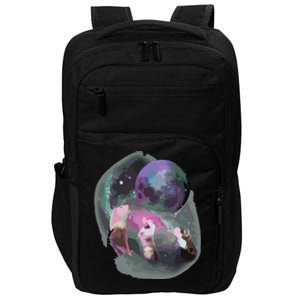 Ferrets Howling At The Moon Funny Ferret Impact Tech Backpack