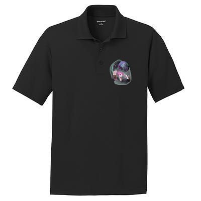 Ferrets Howling At The Moon Funny Ferret PosiCharge RacerMesh Polo