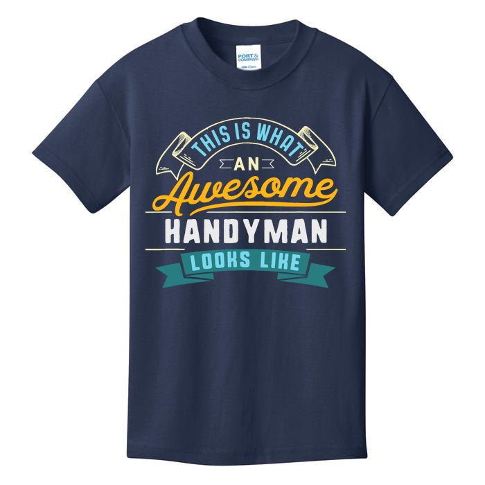 Funny Handyman Awesome Job Occupation Graduation Kids T-Shirt