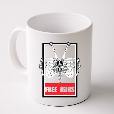 Free Hugs Alien Sci Fi Valentines Mug