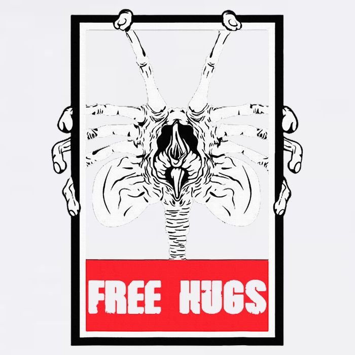 Free Hugs Alien Sci Fi Valentines 11oz C Handle Ceramic Mug