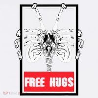 Free Hugs Alien Sci Fi Valentines Flatbill Hat