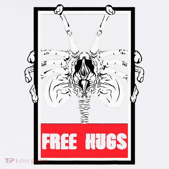 Free Hugs Alien Sci Fi Valentines Flatbill Hat
