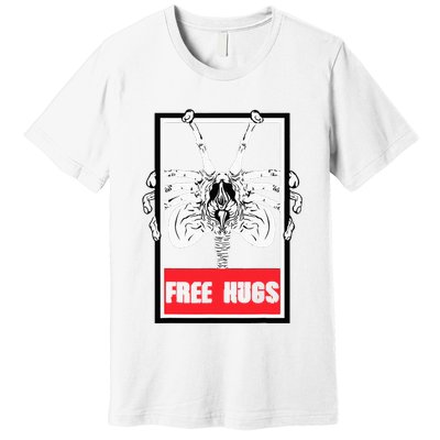 Free Hugs Alien Sci Fi Valentines Premium T-Shirt