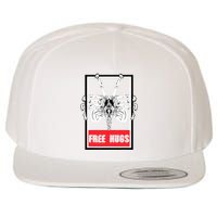 Free Hugs Alien Sci Fi Valentines Wool Snapback Cap