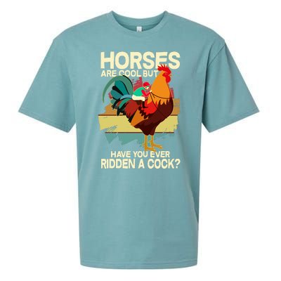 Funny Horses Are Cool But Have You Ever Ridden A Cock Sueded Cloud Jersey T-Shirt