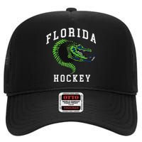 Florida Hockey Alligator High Crown Mesh Back Trucker Hat