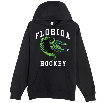 Florida Hockey Alligator Premium Pullover Hoodie