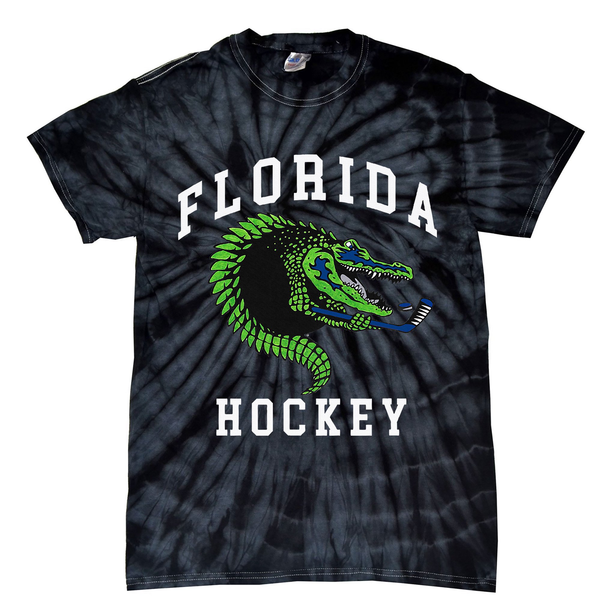 Florida Hockey Alligator Tie-Dye T-Shirt